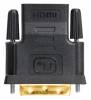 Переходник Buro HDMI (f) -  DVI-D (m),  GOLD ,  черный [hdmi-19fdvid-m_adpt]