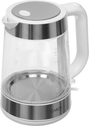 Чайник электрический Candy CK-301 1.8л. 2200Вт белый корпус: стекло/пластик