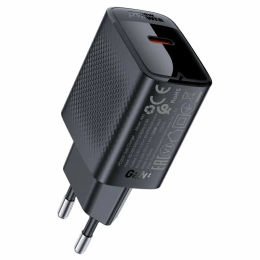 Зарядное устройство ACEFAST A82 PD20W GaN single USB-C charger with USB-C to USB-C charging cable EU - Black AF-A82P5-BK