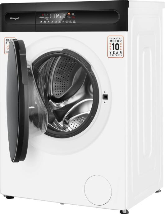 Стиральная машина Weissgauff WM 49411 Inverter Steam класс: A+++ загр.фронтальная макс.:11кг белый