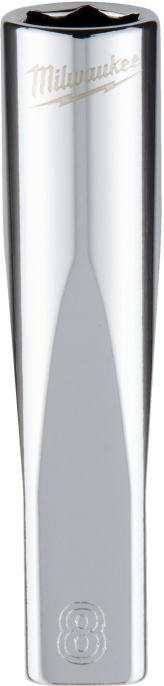 Головка Milwaukee 4932478328 1/4" 8мм удлиненная, крепление: квадрат с подпружиненным шариком, форма наконечника: внутренний торцевой шестигранник