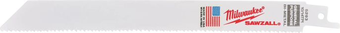 Полотно для сабельной пилы Milwaukee Sawzall 200х10/14 5шт 48475193 универсальное, для дерева, древесины с гвоздями, композитных материалов, пластика, длина: 200мм, зубьев на дюйм: 10/14