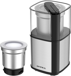 Кофемолка Supra CGS-320 300Вт сист.помол.:ротац.нож вместим.:80гр серебристый