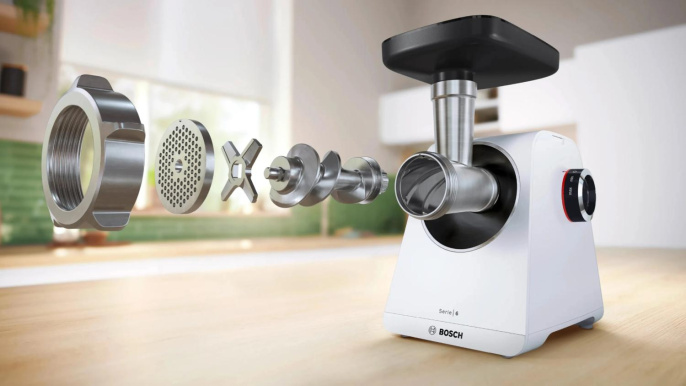 Мясорубка Bosch MFWS607W,  белый