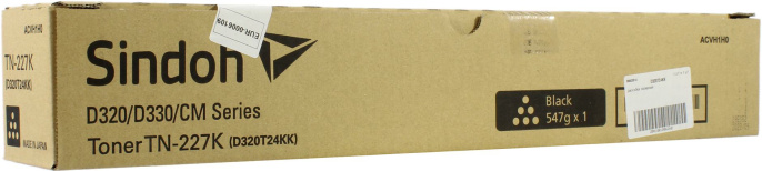 Тонер-картридж Sindoh TN-227K D320T24KK лазерный чёрный для МФУ Sindoh D330e/D332e. 24 000 отп.