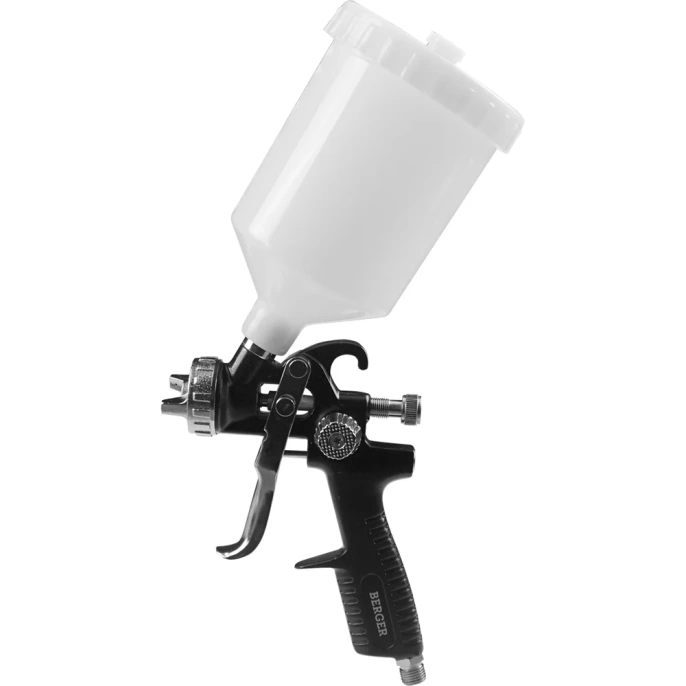 Пневматический краскопульт Berger BG ГРАУ HP 1.5 мм, верхний бачок BG1368