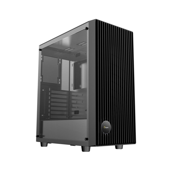 Корпус ПК без блока питания/ Case Ocypus Gamma C70 BK, Midi-Tower, TG, no fans, 1xUSB-A 3.0 + 1xUSB 2.0, ATX, mATX, mITX Black (Gamma-C70-BKG000XX-GL)