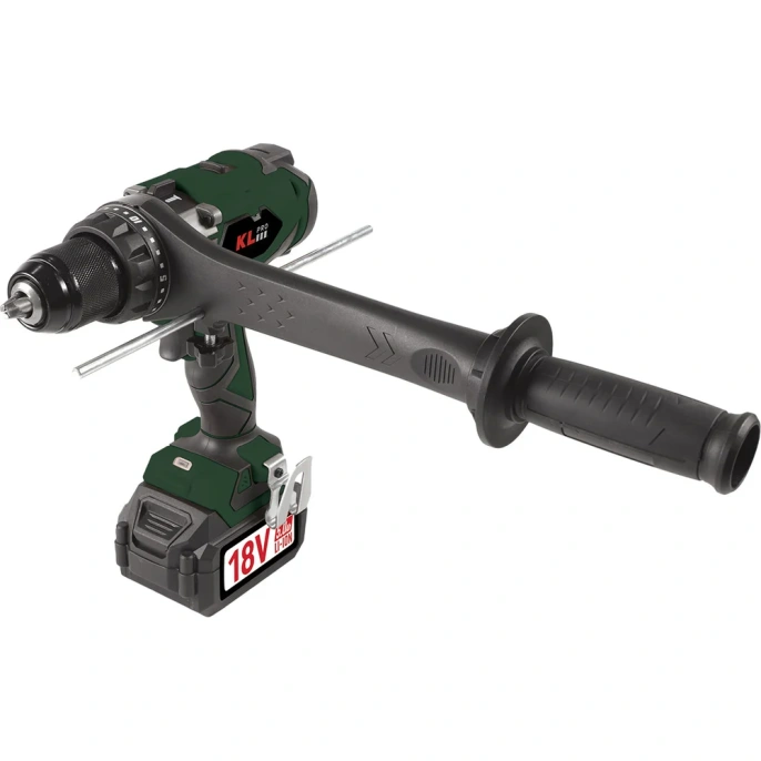 Профессиональный аккумуляторный бесщеточный ударный шуруповерт KLPRO KLDM18BHX-20 18 v / 2.0 ah 13985