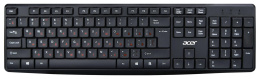 Клавиатура Acer OKW121, проводная, USB, мембранная, черный [zl.kbdee.00b]