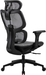 Кресло Cactus Cs-Mc555 черный/серый сетка с подголов. крестов. пластик пластик черный