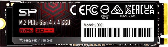 SSD накопитель Silicon Power M-Series UD90 SP500GBP44UD9005 500ГБ, M.2 2280, PCIe 4.0 x4, NVMe, M.2
