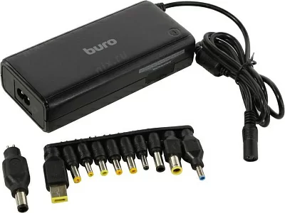 Блок питания Buro BUM-1187H90 ручной 90W 12V-20V 11-connectors от бытовой электросети LED индикатор