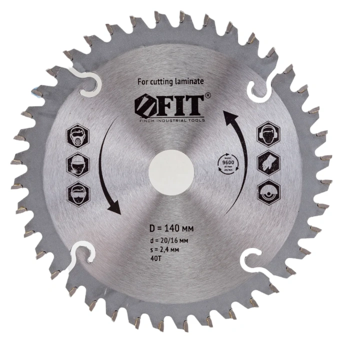 Диск пильный по ламинату (140х20 мм; 40Z) FIT IT 37765