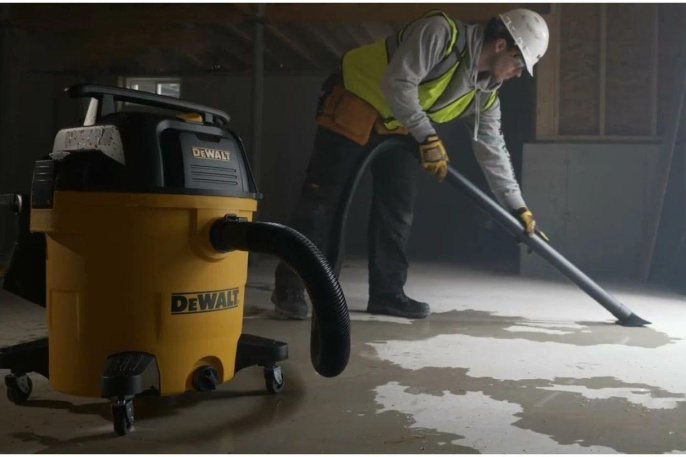 Строительный пылесос DeWALT DXV34PTA,  желтый