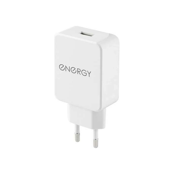 Сетевое зарядное устройство ENERGY ET-32, 2,1А, цвет - белый 104290