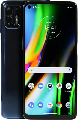 Смартфон Motorola G9 Plus XT2087-2 128Gb 4Gb синий 3G 4G 2Sim 6.8" LTPS 1080x2400