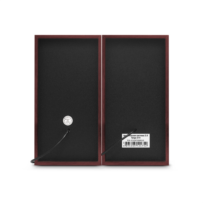Акустическая система 2.0 ExeGate Tango 314 (питание USB, 2х3Вт (6Вт RMS), 80-20000Гц, вишня, Color Box) EX287059RUS