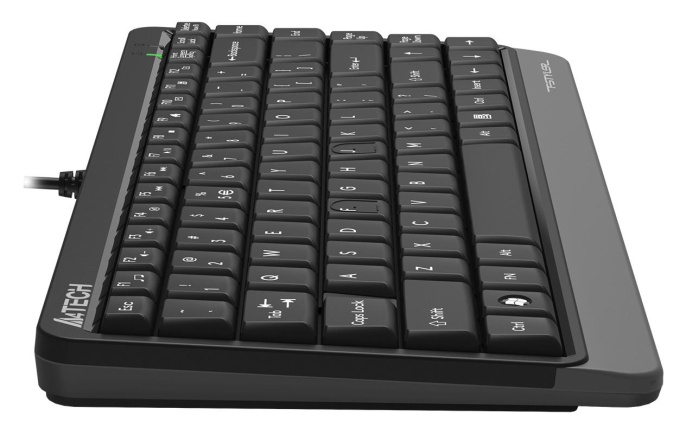 Клавиатура A4TECH Fstyler FKS11, USB, мембранная,  черный/серый [fks11 grey]