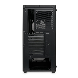 Корпус без блока питания Case HSPD M730, Mesh Mid Tower, Black, TG, 0.4 SPCC, no fans, E-ATX, ATX, mATX, mITX, 155/280/175-200mm, 2x2.5", 2x3.5", 7xPCI, 1xUSB-A 3.0, 2xUSB-A 1.0, 335x193x445mm (M730-TGBK)