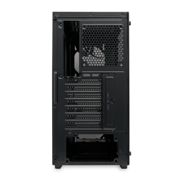 Корпус без блока питания Case HSPD M730, Mesh Mid Tower, Black, TG, 0.4 SPCC, no fans, E-ATX, ATX, mATX, mITX, 155/280/175-200mm, 2x2.5", 2x3.5", 7xPCI, 1xUSB-A 3.0, 2xUSB-A 1.0, 335x193x445mm (M730-TGBK)