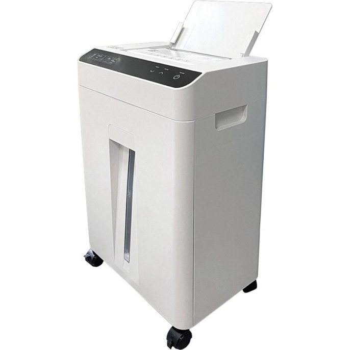 Шредер Office Kit SA60M 1,9х15 белый с автоподачей секр.P-5 фрагменты 60лист. 20лтр. скобы OK1915SA60M