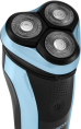Бритва роторная Hyundai H-SH8088 реж.эл.:3 питан.:аккум. голубой/черный