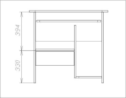 Стол для компьютера Сокол КСТ-10.1 столешница ЛДСП венге КСТ10.1В5