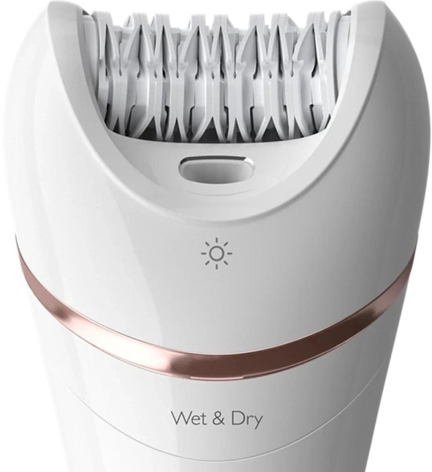 Эпилятор Philips BRE740/11 скор.:2 насад.:8 от аккум. белый