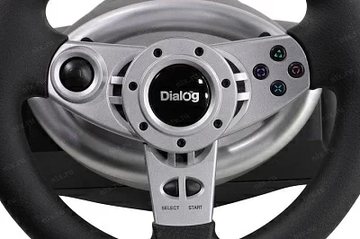 Руль Dialog GW-255VR CyberPilot Vibration USB (Рулевое колесо+педали+рычаг перекл. скоростей11кн.мини-джойстик)