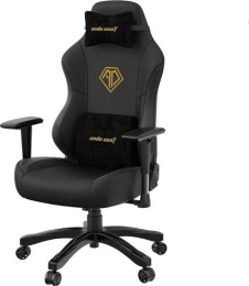 Кресло игровое Anda Seat Phantom 3, цвет чёрный, размер L 90кг , материал ПВХ премиум-класса модель AD18