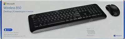 Комплект (клавиатура + мышь) Microsoft Wireless Desktop 850 with AES, Black