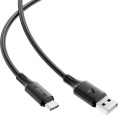 Кабель AceFast C17-04 USB Type-A - USB Type-C (1.2 м, черный) USB 2.0 Type-C/USB 2.0 Type-A, черный, длина 1.2 м