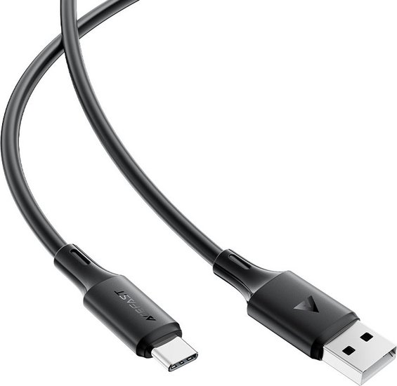 Кабель AceFast C17-04 USB Type-A - USB Type-C (1.2 м, черный) USB 2.0 Type-C/USB 2.0 Type-A, черный, длина 1.2 м