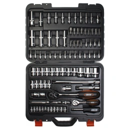 Набор торцевых головок со вставкой CUSTOR 87 предметов 1/4 1/2 TK-02487K