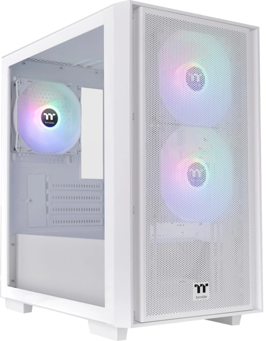 Корпус Thermaltake Versa H16 TG ARGB Snow CA-1Y8-00S6WN-01 материал: сталь SPCC, окно: закалённое стекло, 2хUSB3.0, 1хUSB2.0, Audio, без БП, 2x3.5”, 2x2.5″/1x3.5”, 3x2.5”, 4 слота расширения