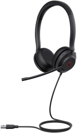 Головная гарнитура Yealink UH35 Dual UC Дуо, Проводная, HD звук, шумоподавление, LED-индикатор, USB