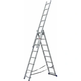Трёхсекционная алюминиевая лестница SMARTY 3х8 SN011-308