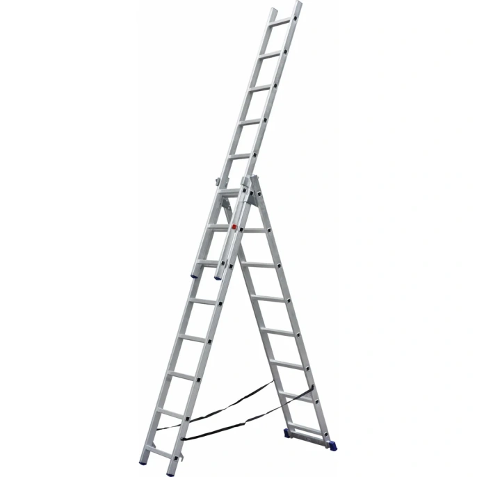 Трёхсекционная алюминиевая лестница SMARTY 3х8 SN011-308