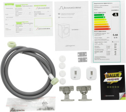 Стиральная машина Schaub Lorenz SLW BW8543 I класс:A загрузка до 8кг отжим:1400об/мин белый инвертер