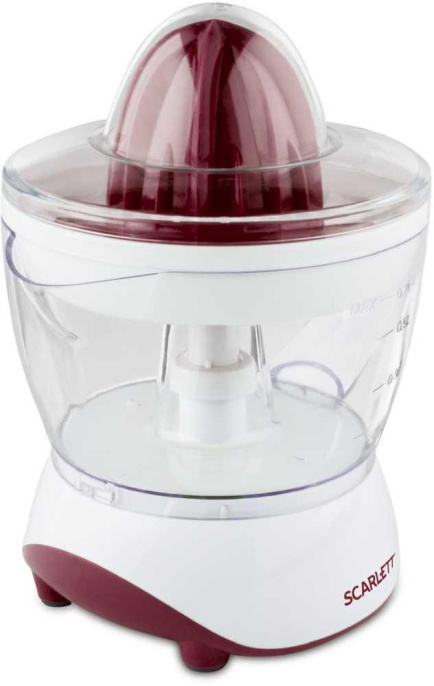 Соковыжималка SCARLETT SC-JE50C06,  цитрусовая,  белый и коричневый