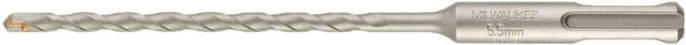 Бур Milwaukee SDS+ Contractor 5.5x160 (4932471216) (твердосплавный наконечник, с 2 режущими кромками, двухспиральная конструкция)