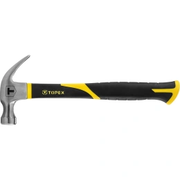 Столярный молоток TOPEX 450 г, ручка из стекловолокна 02A850