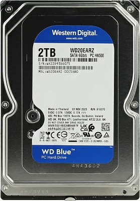 Жёсткий диск HDD 2 Tb SATA 6Gb/s Western Digital Blue WD20EARZ 3.5"