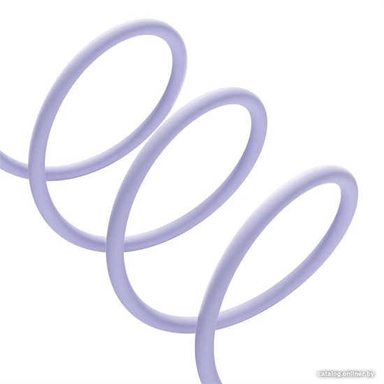 Кабель Baseus P10355700511-00 Pudding Series Fast Charging USB to iP 2.4A 1.2m Nebula Purple передача данных: 480 Мбит/с, поддержка быстрой зарядки