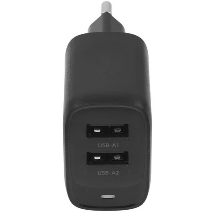 HOCO C141A/ Сетевое ЗУ/ 2 USB/ Выход: 12W/ Black