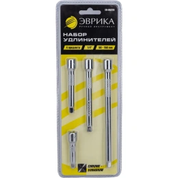 Набор удлинителей Эврика 1/4 DR 50-150мм 4 предмета ER-95220 940535