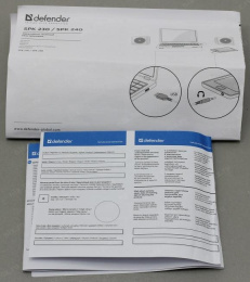 Колонки Defender SPK 240, 2.0, черный [65224]