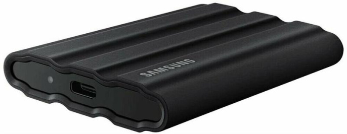 2ТБ Внешний диск SSD Samsung T7 Shield, USB-C, запись - 1000МБ/с, чтение - 1050МБ/с, черный [mu-pe2t0s/ww]