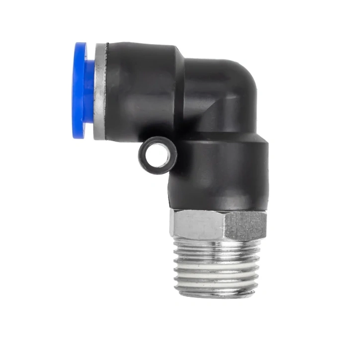 Фитинг угловой для пластиковых трубок 8 мм с наружной резьбой 1/4 Forsage F-SPL08-02 59402 (F-SPL08-02(59402))