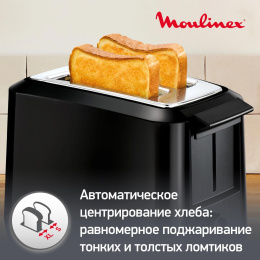Тостер Moulinex Uno LT140811,  черный [8010000210]